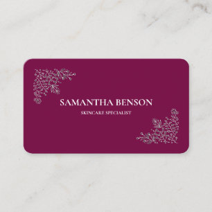 Personalized Modern Professional Skincare Business Card