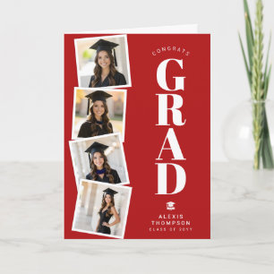 Personalized Modern School College Graduation Card