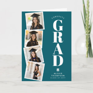 Personalized Modern School College Graduation Card