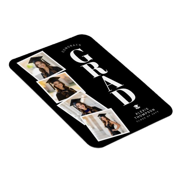 Personalized Modern School College Graduation  Magnet (Right Side)
