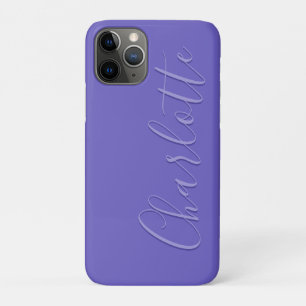 Personalized Modern Simple Purple iPhone 11 Pro Case