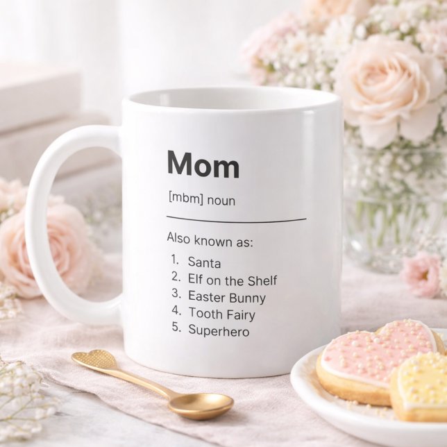 Personalized Mom Definition Photo Mug (Creator Uploaded)