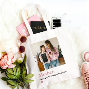 Personalized Mom I Love You Photo Tote Bag