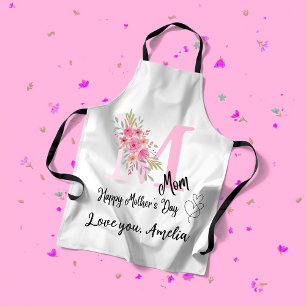 Personalized Mom Initial Apron