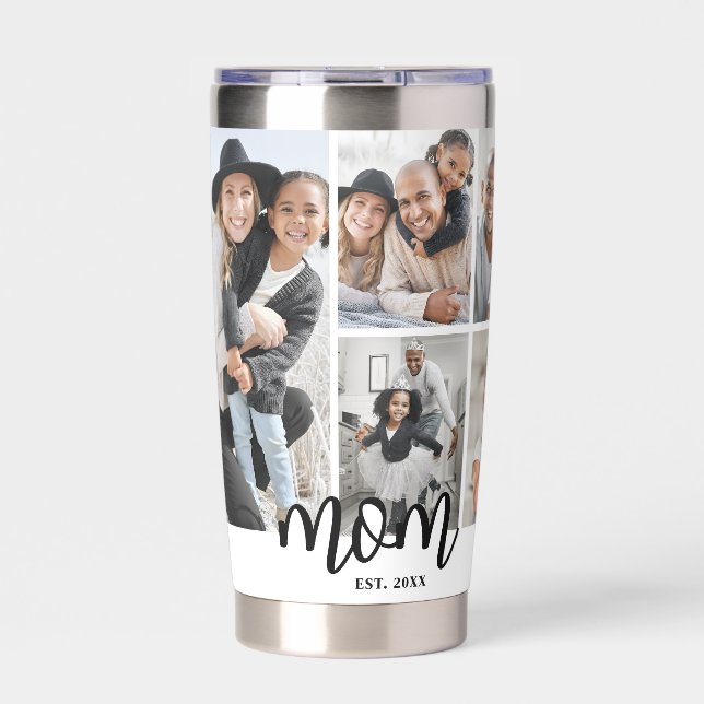Personalized Mom Photo Collage Mother Insulated Tumbler (Front)