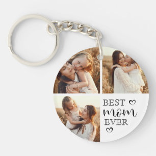 Personalized Mom Photo Cute Family Keepsake Key Ring