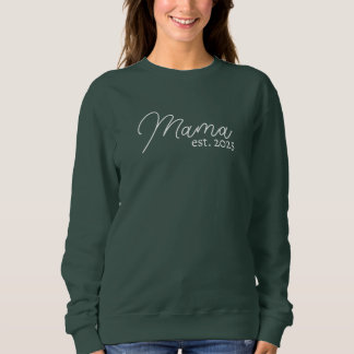 Personalized Mom Shirt, Mom est. 2025 Sweatshirt