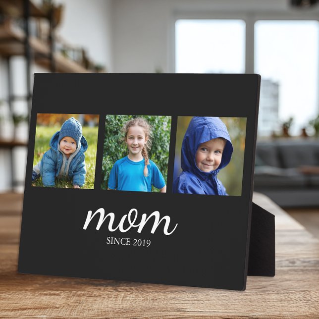 Personalized Mom Since Photo Plaque (Custom Photo Plaque for Mom)