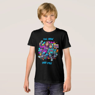 Personalized Mom & Son Graffiti Street T-Shirt Tri-Blend Shirt