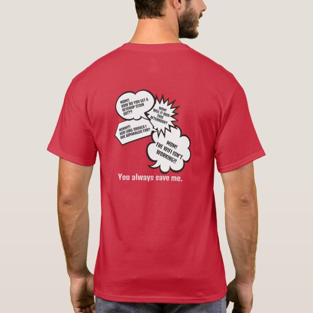 Personalized Mom T-Shirt – Funny ChatGPT Shirt (Back)