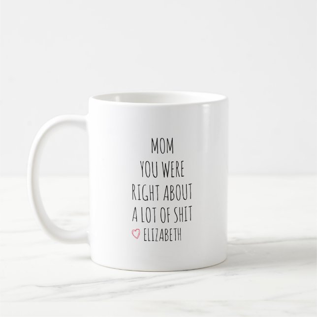 Personalized Mom You Were Right Mug  (Left)