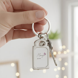 Personalized Mommy EST. Year Keychain gift for MOM