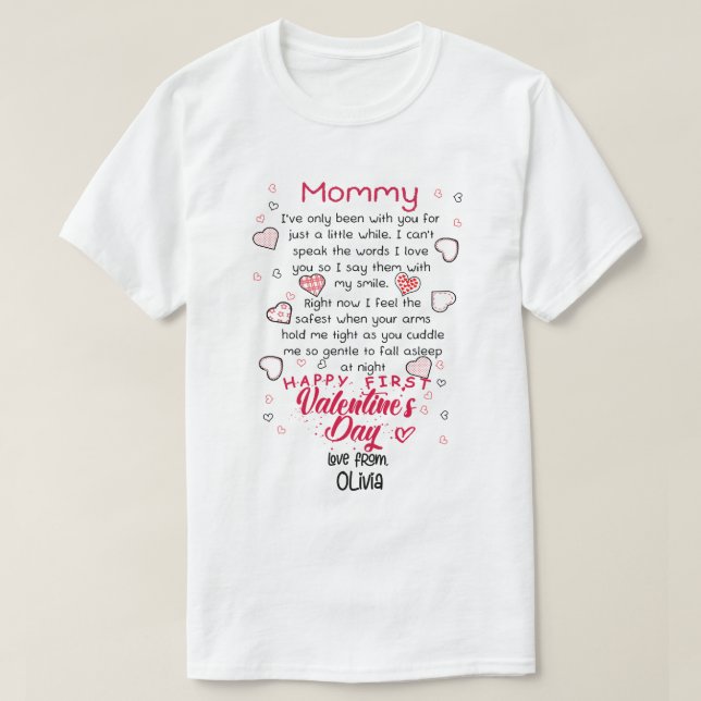 Personalized Mommy I’ve Only Been With You Happy F T-Shirt (Design Front)