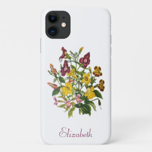 Personalized Monkey-Flowers iPhone 11 Case