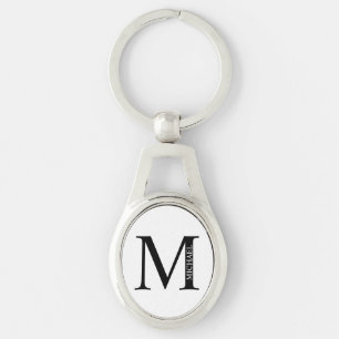 Personalized Monogram and Name Keychain