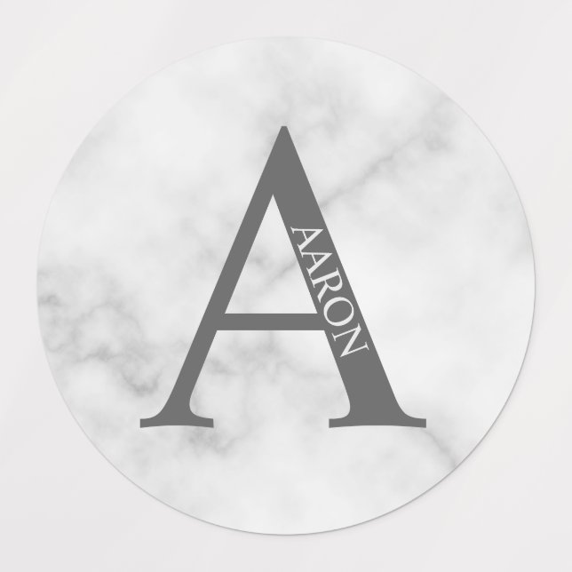 Personalized Monogram and Name Labels (Design 1)