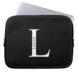 Personalized Monogram and Name Laptop Sleeve