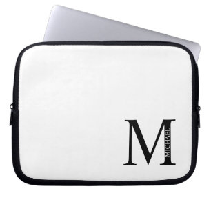 Personalized Monogram and Name Laptop Sleeve