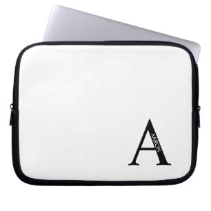 Personalized Monogram and Name Laptop Sleeve
