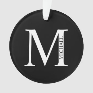Personalized Monogram and Name Ornament