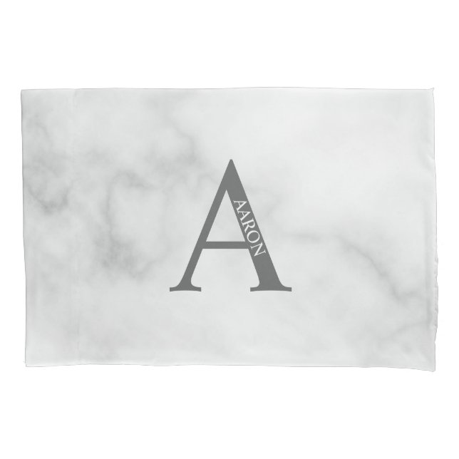 Personalized Monogram and Name Pillow Case (Front)