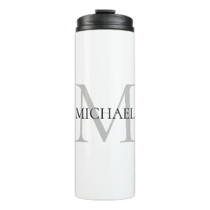 Personalized Monogram and Name Thermal Tumbler