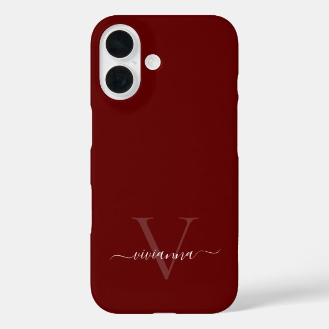 Personalized Monogram Case-Mate iPhone Case (Back)