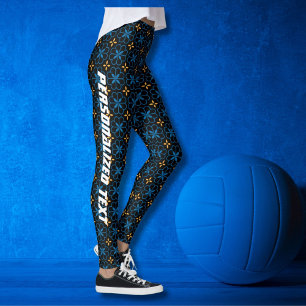 Personalized Monogram Elegant Pattern Leggings