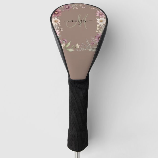 Personalized Monogram Golf Head Cover (Front)