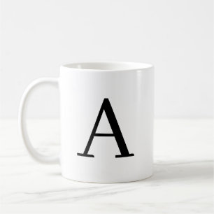 Personalized Monogram Mug - Custom Letter Coffee M
