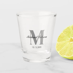 Personalized Monogram & Name for Groomsmen Shot Glass