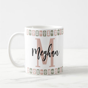 Personalized (Monogram + Name) Mahjong Tiles  Coffee Mug