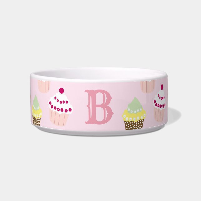 PERSONALIZED MONOGRAMMED CUPCAKES BOWL (Front)