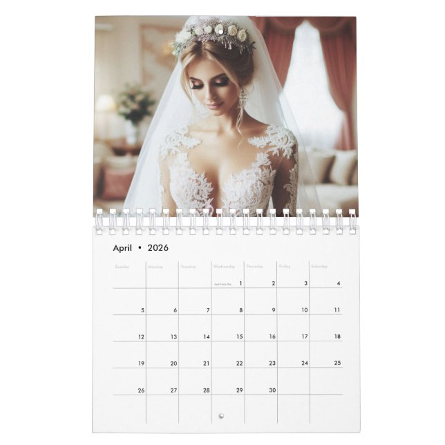 Personalized Monthly Family Moments in 12 Photos Calendar (Apr 2026)