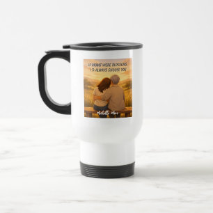 Personalized Mother’s Day   Custom Portrait  Travel Mug