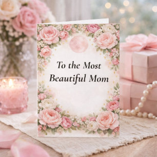 Personalized Mother's Day Card for Beautiful Mom