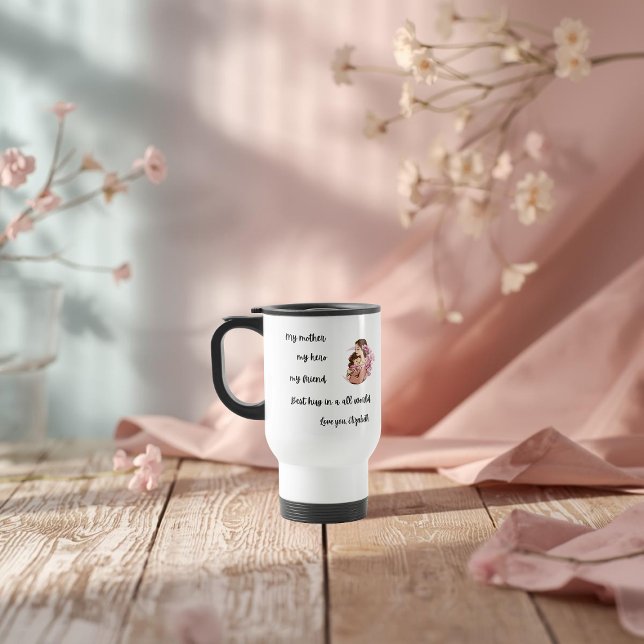 Personalized Mother's Day Mom's Hug Travel Mug (Creator Uploaded)