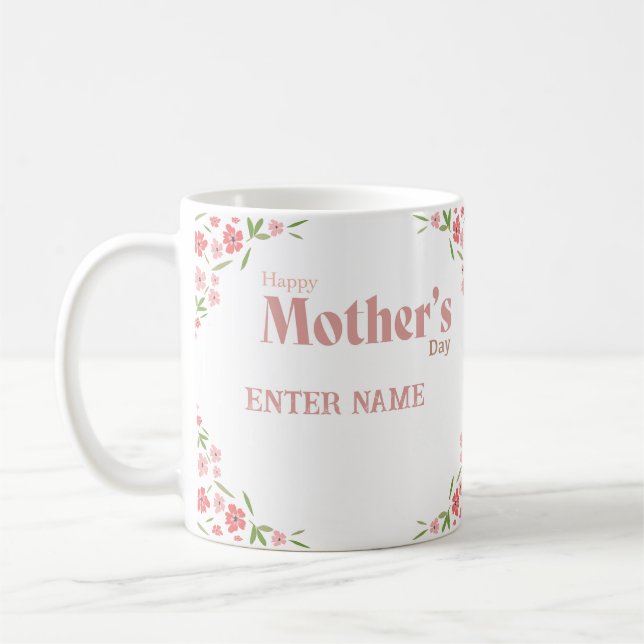 PERSONALIZED MOTHERS DAY NAME MUG (Left)