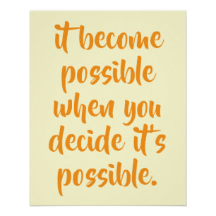 PERSONALIZED MOTIVATIONAL QUOTES SIMPLE STYLISH POSTER