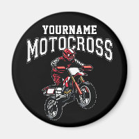 Personalized Motocross Dirt Bike Rider Racing
