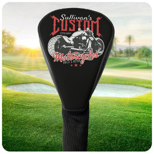Personalized Motorcycle Big Bad Bike Biker Garage  Golf Head Cover