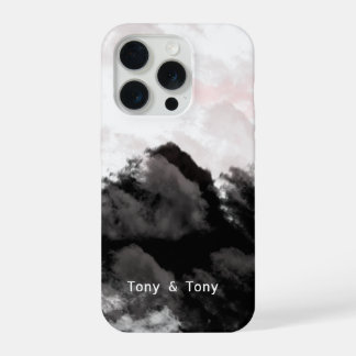 Personalized Mountain Landscape I Black and White  iPhone 15 Pro Case