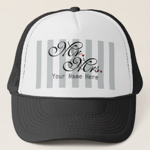 Personalized Mr. and Mrs. Click to Customize Color Trucker Hat