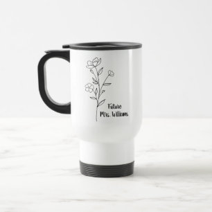 Personalized Mrs Gifts for the bride to be cup wit