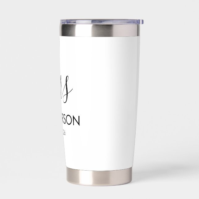 Personalized Mrs Gifts for the bride to be cup wit Insulated Tumbler (Left)