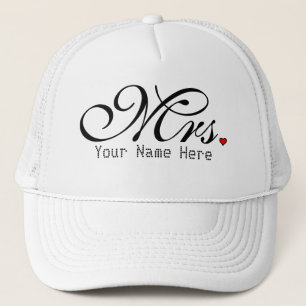 Personalized Mrs. Wife Bride His Hers Newly Weds Trucker Hat