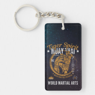 Personalized Muay Thai Keychain - Tiger Spirit