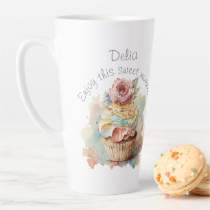 Personalized mug. Gift for her. Cupcake mug