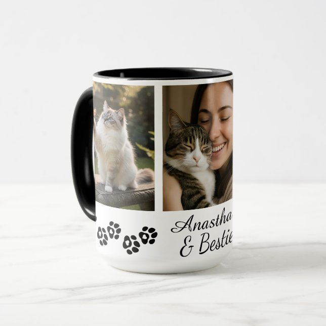 Personalized Multi-Photo Pet Lover Mug  (Front Left)