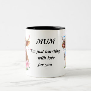 Personalized Mum Highland Cow Coffee Mug